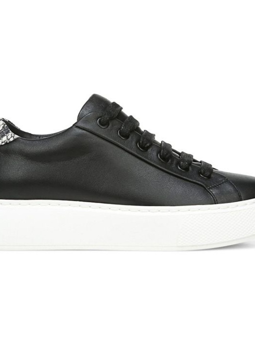Vince Rhea Black Leather Platform Sneaker 6.5
